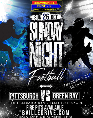FIRE PIT RENTAL -  Sunday Night Football Oct 26. Pittsburgh vs Green Bay. Read Description!!!!!!!