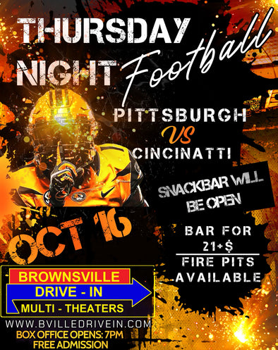 FIRE PIT RENTAL -  Thursday Night Football Oct 16. Pittsburgh vs Cinci. Read Description!!!!!!!