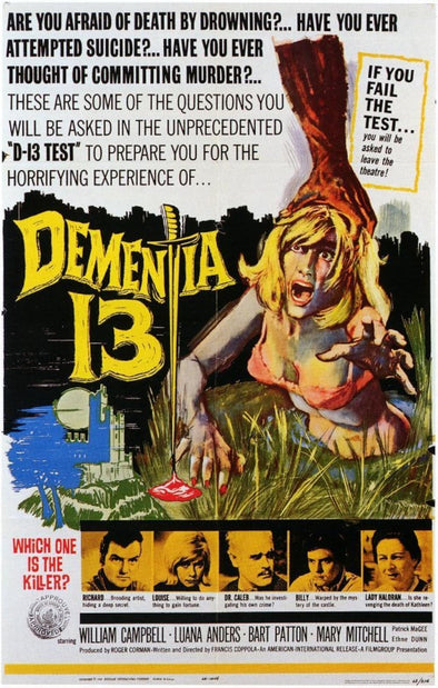 Retro Throwback Thursday  Oct 9- Dementia 13(1963) + Dr Jeckyll & Mr Hyde(1913)+ Carnival of Souls(1962) Advance Tickets.  Please Read Description!!