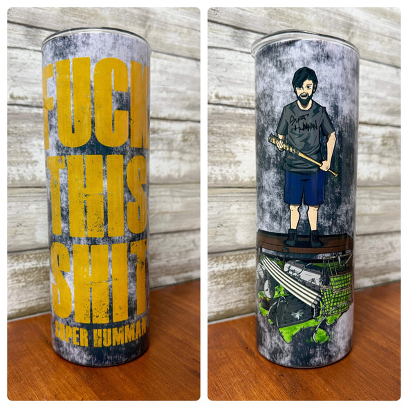 Super Humman 20oz Metal Tumbler.